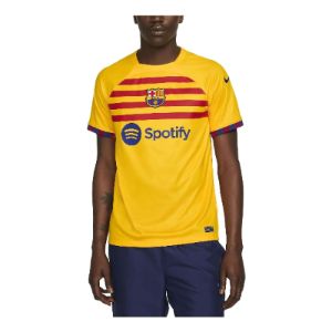 Nike FC Barcelona 23-24 Stadium Fourth Dri-fit Soccer Jersey 'Yellow' DR5079-729 sold by KicksCrew