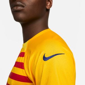 Nike FC Barcelona 23-24 Stadium Fourth Dri-fit Soccer Jersey 'Yellow' DR5079-729 sold by KicksCrew