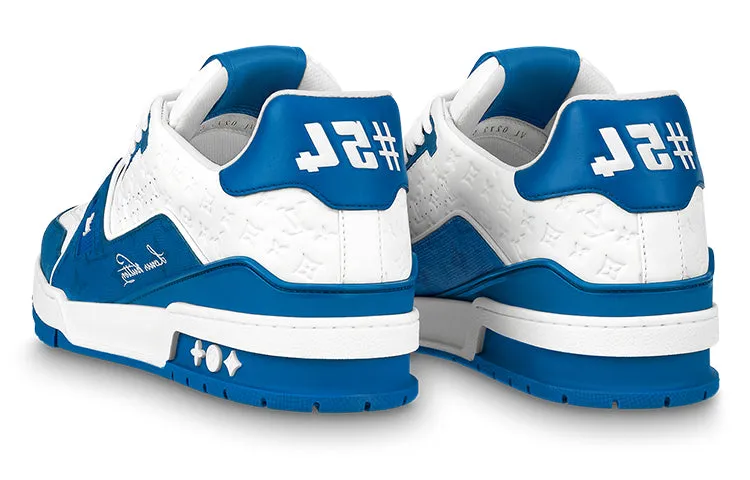 LOUIS VUITTON LV Trainers 'White Blue' 1ABOH4 sold by KicksCrew product image thumbnail 4