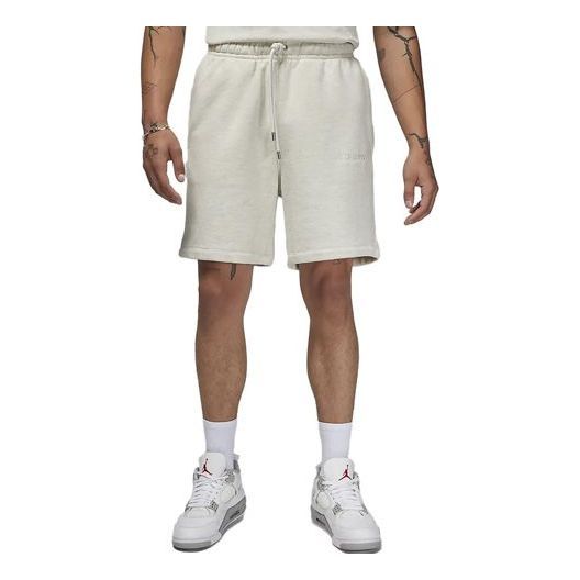 Air Jordan Wordmark Fleece Shorts 'Oatmeal Heather' FJ0700-141 sold by KicksCrew