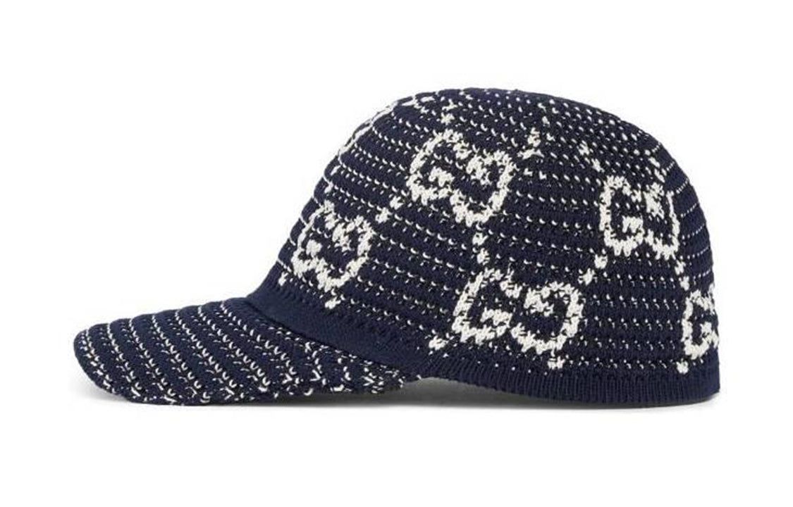 (WMNS) Gucci GG Crochet Cotton Baseball Hat 'Blue' 7473314HAY74000 sold by KicksCrew product image thumbnail 2