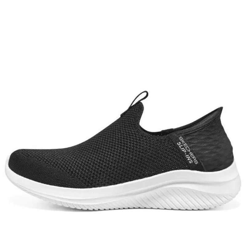 (WMNS) Skechers Ultra Flex 3.0 Shoes 'Black White' 896234-BLK sold by KicksCrew