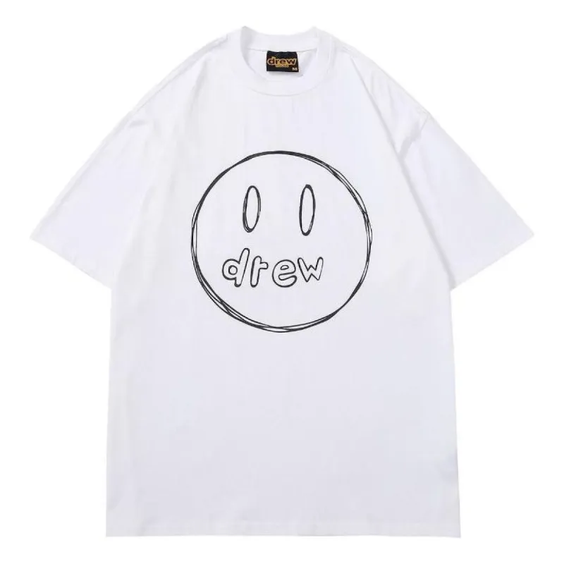 Drew House Sketch Mascot T-shirt 'White' DR-FW21-011 sold by KicksCrew