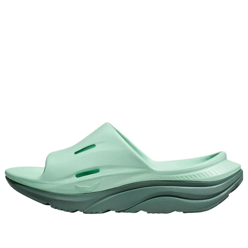 Hoka One One Ora Recovery Slide 3 'Mist Green Trellis' 1135061-MGTR sold by KicksCrew