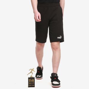 Puma Essentials Short 12" Cotton 'Black White' 588722-01 sold by KicksCrew
