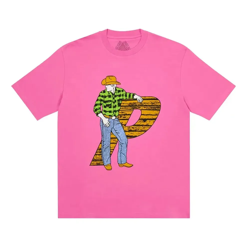 Palace FW22 Saddle Up T-Shirt 'Pink' P23TS051 sold by KicksCrew