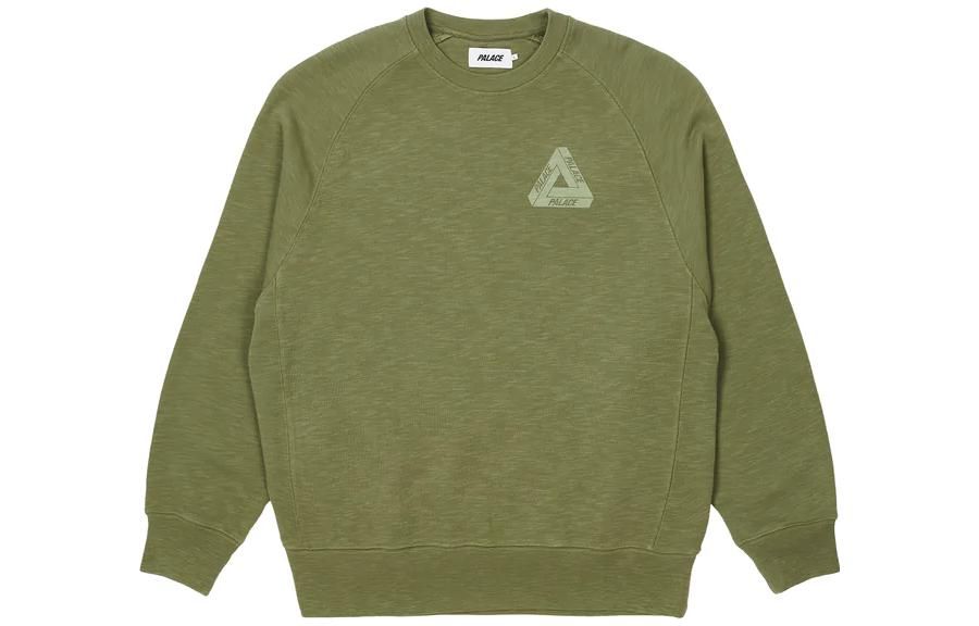 Palace Tri-Ferg Slub Crew 'Olive' P23CS143 sold by KicksCrew product image thumbnail 2
