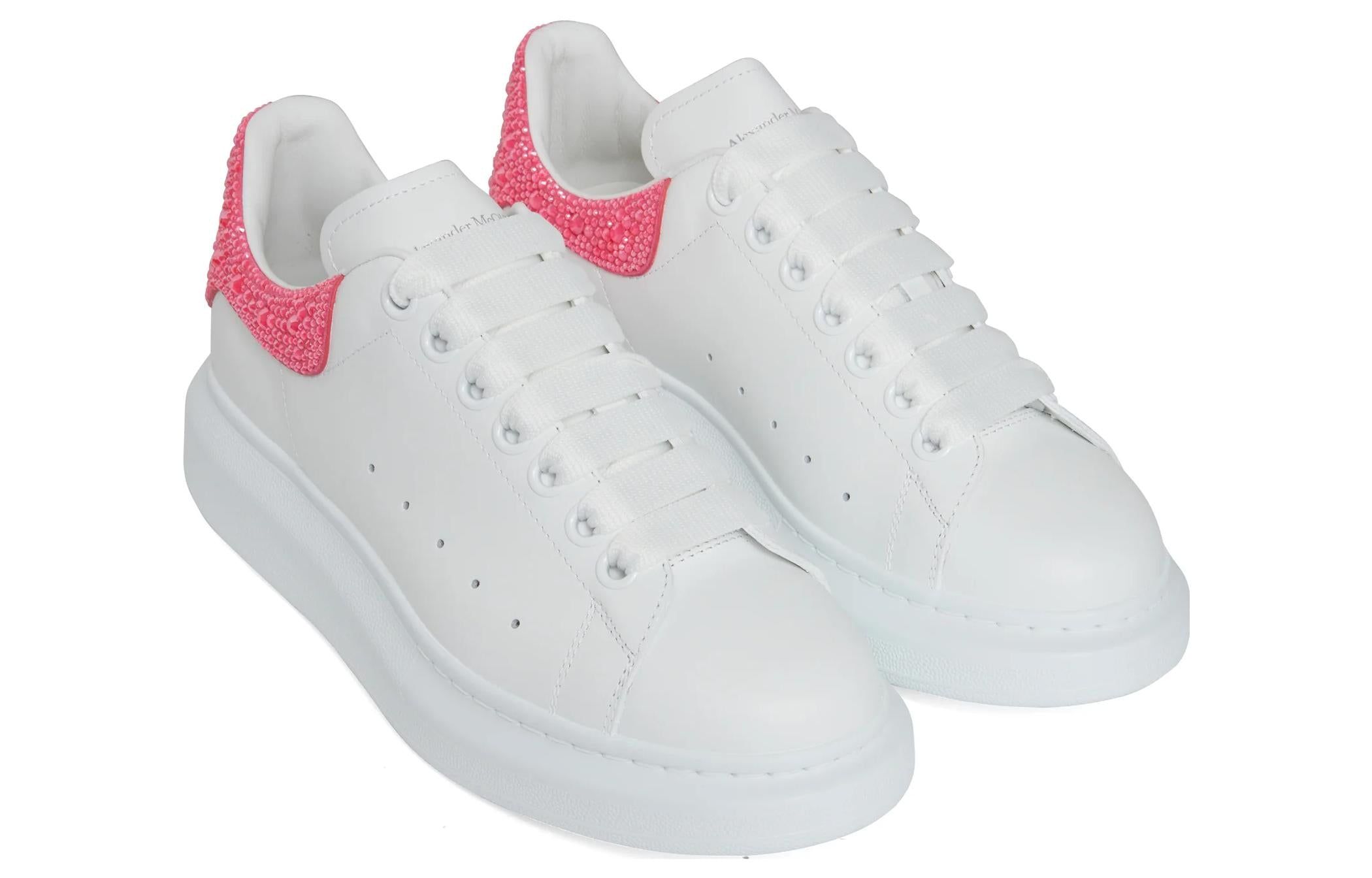 (WMNS) Alexander McQueen Oversized Sneaker 'White Pink Glitter' 718243WICY98844 sold by KicksCrew product image thumbnail 4