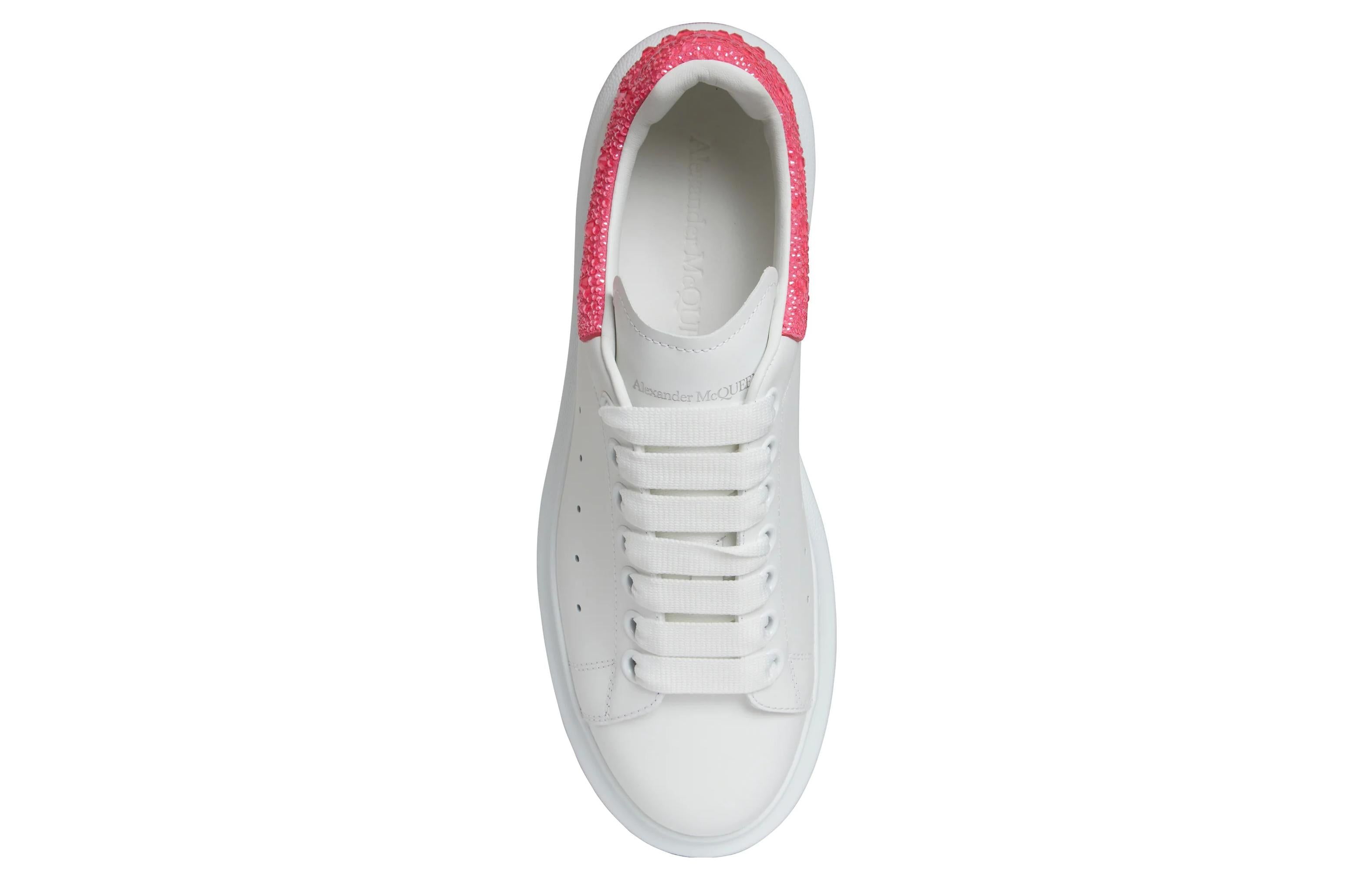 (WMNS) Alexander McQueen Oversized Sneaker 'White Pink Glitter' 718243WICY98844 sold by KicksCrew product image thumbnail 5