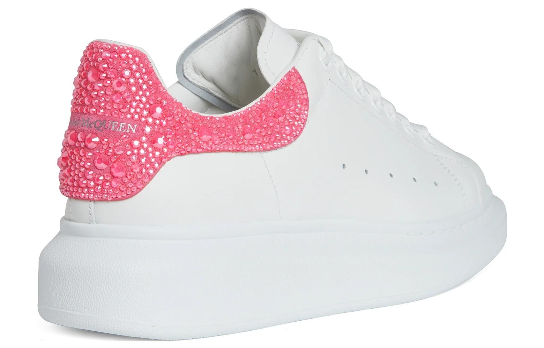 (WMNS) Alexander McQueen Oversized Sneaker 'White Pink Glitter' 718243WICY98844 sold by KicksCrew product image thumbnail 3