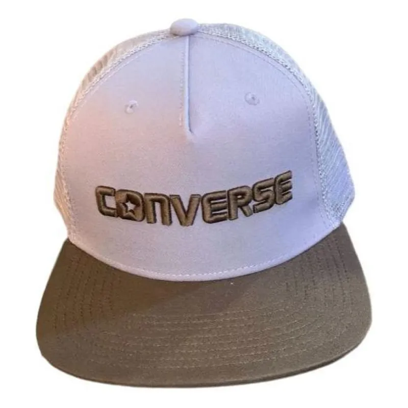 Converse Logo Trucker Cap 'White Brown' 10004374-A02 sold by KicksCrew