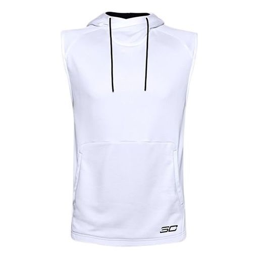 Under Armour Curry Sleeveless Hoodie 'White' 1356995-100 sold by KicksCrew