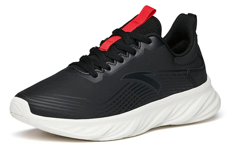 ANTA Running Series Sneakers 'Black Leather Red' 112145571-8 sold by KicksCrew product image thumbnail 2
