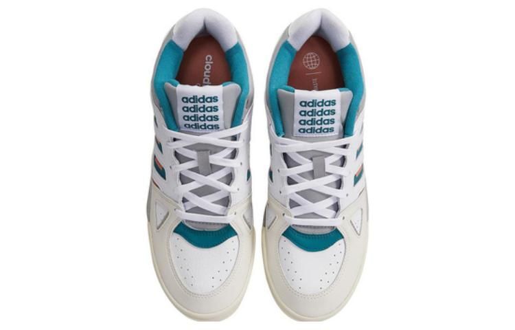 Adidas Midcity Low Basketball Shoes 'White Grey Aqua' ID5403 sold by KicksCrew product image thumbnail 4