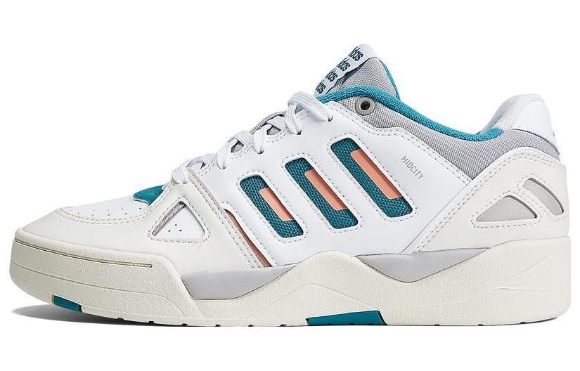 Adidas Midcity Low Basketball Shoes 'White Grey Aqua' ID5403 sold by KicksCrew product image thumbnail 2