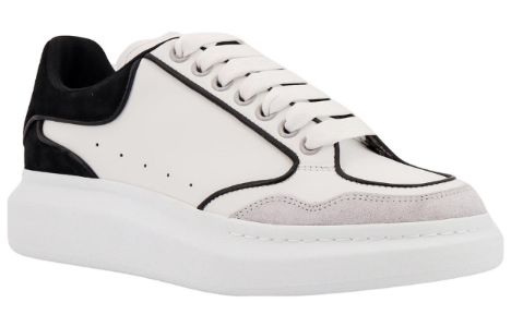 Alexander McQueen Oversized Leather Sneakers 'White Black' 777300WIE9J8732 sold by KicksCrew