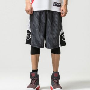 Li-Ning Way Of Wade Logo Basketball Shorts 'Black Grey' AAPP281-1 sold by KicksCrew