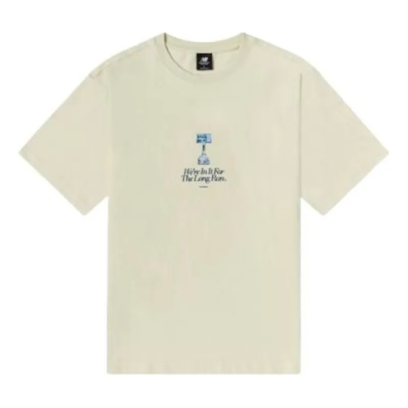 New Balance Lifestyle Graphic Tee 'White Blue' AMT22377-CIW sold by KicksCrew