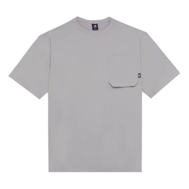 New Balance Logo Crew Neck Tee 'Grey' AMT22364-SDE sold by KicksCrew