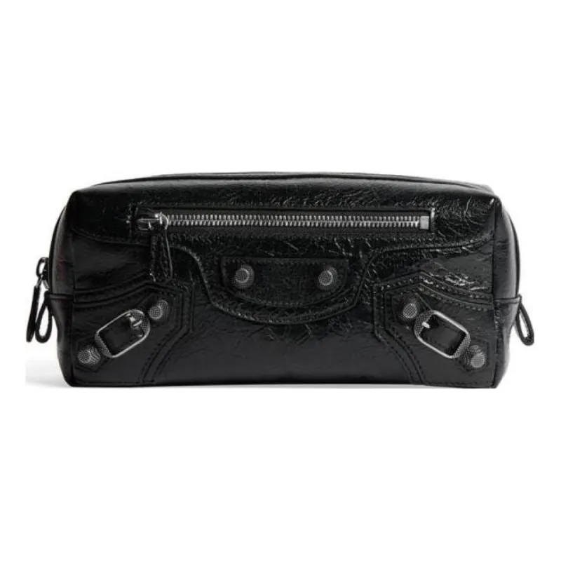 Balenciaga Le Cagole Toiletry Pouch 'Black' 763345210KR1000 sold by KicksCrew