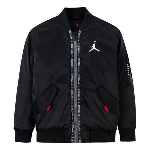 (GS) Air Jordan Poly Padded Bomber Jacket 'Black' JD2242015GS-001 sold by KicksCrew
