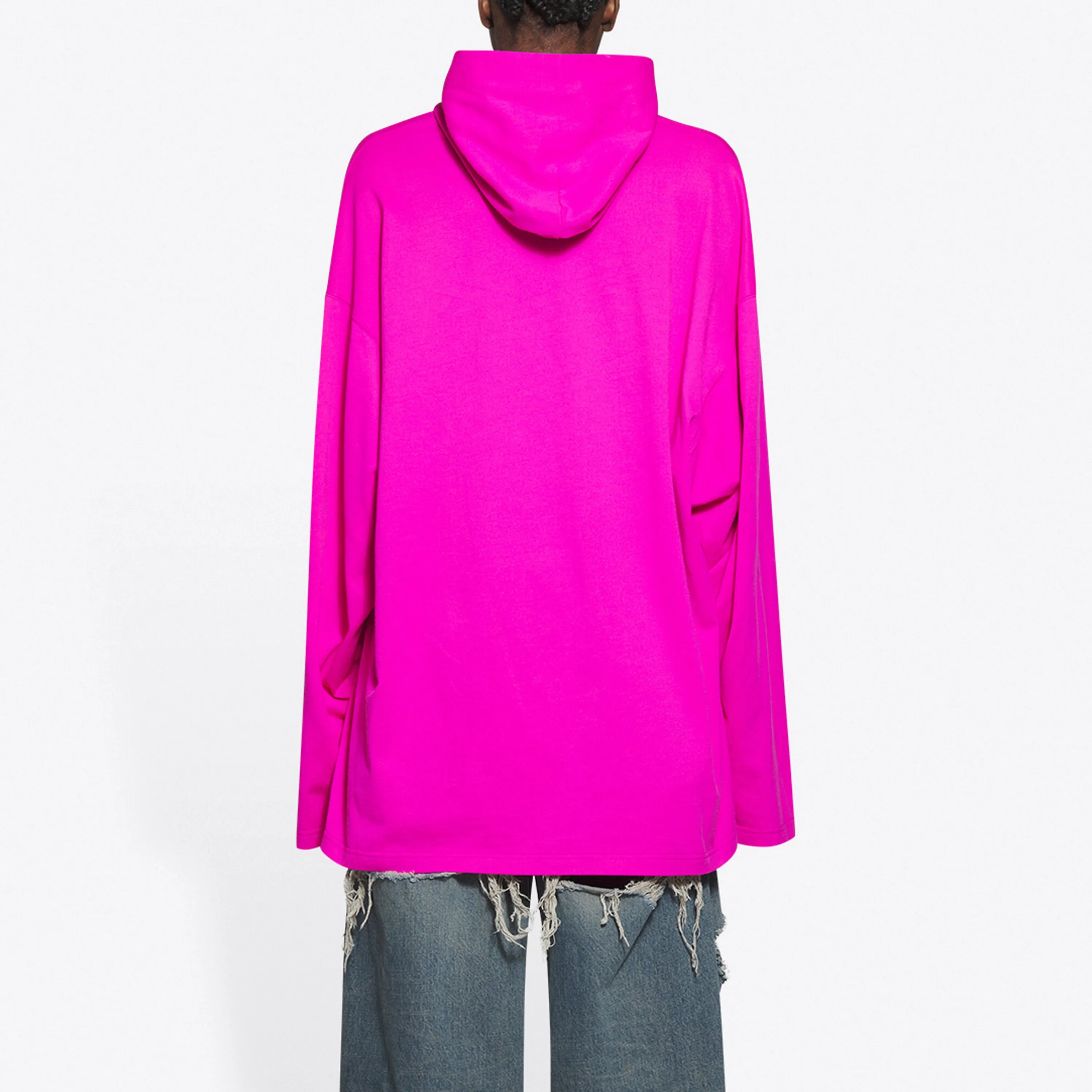 Balenciaga This Is Not Long Sleeve Hooded T-Shirt 'Pink' 662424TKVE16817 sold by KicksCrew product image thumbnail 4