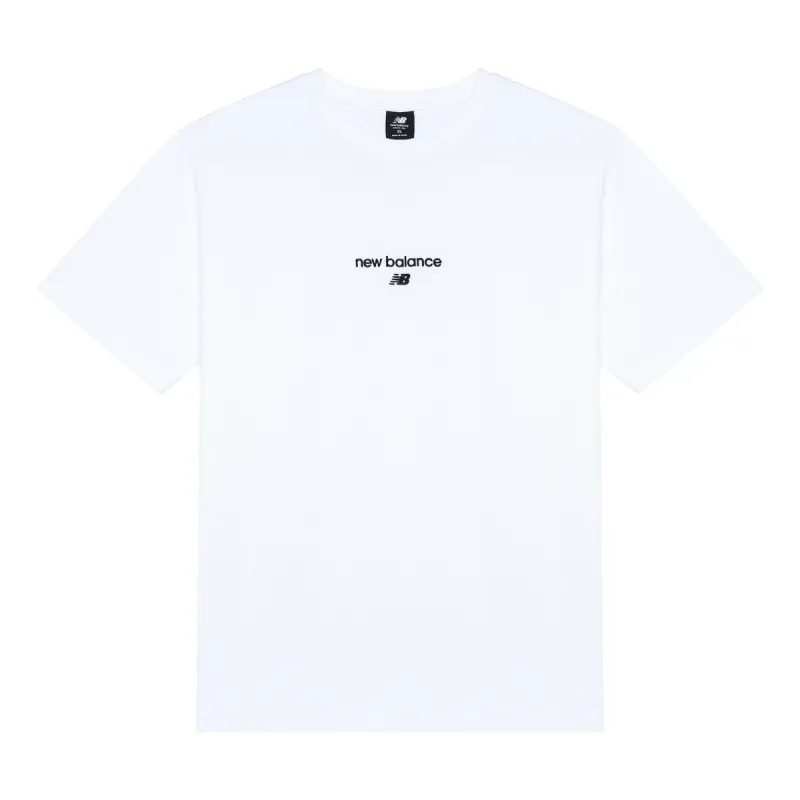 New Balance Logo T-Shirt 'White' AMT22354-WT sold by KicksCrew