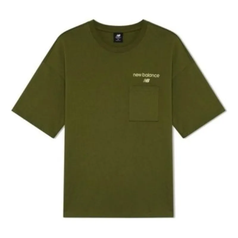 New Balance Logo Print T-Shirt 'Green' AMT22353-GEH sold by KicksCrew