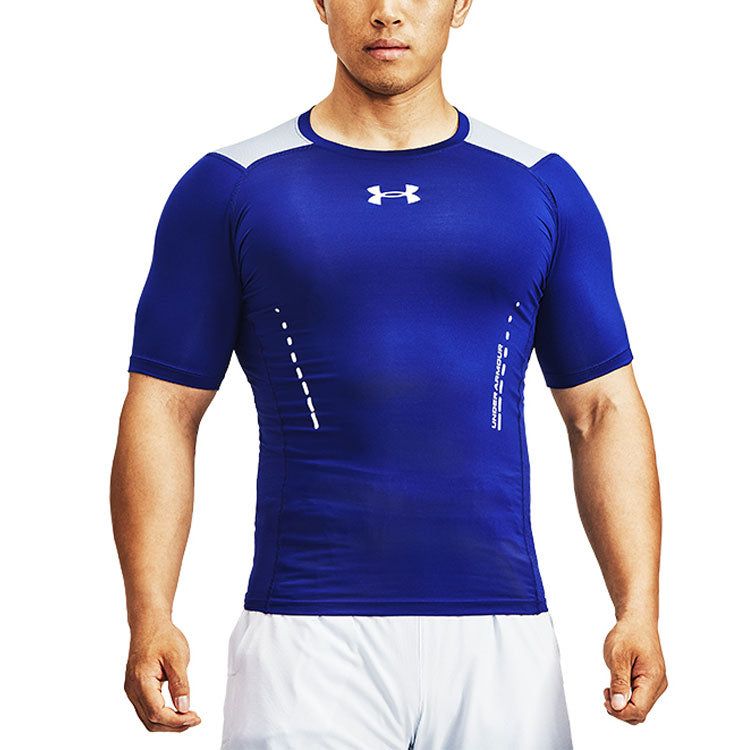 Under Armour HeatGear Vent Comp Tee 'Blue' 1370657-415 sold by KicksCrew product image thumbnail 5