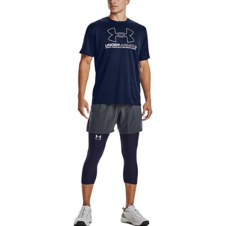 Under Armour Training Vent Logo T-shirt 'Navy' 1370367-408 sold by KicksCrew product image thumbnail 3