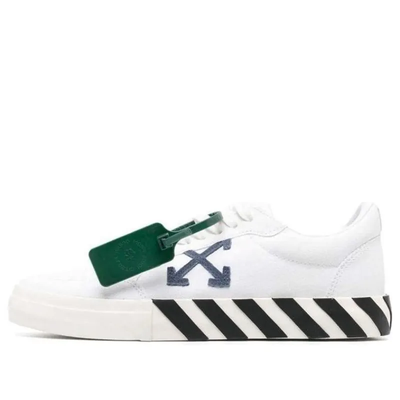 Off-White FW22 Vulc Sneaker 'White Navy' OMIA085C99FAB0010146 sold by KicksCrew