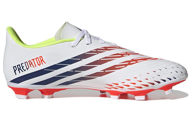 Adidas Predator Edge.4 Flexible Ground Soccer Cleats 'Cloud White Yellow Blue' GW0989 sold by KicksCrew product image thumbnail 2
