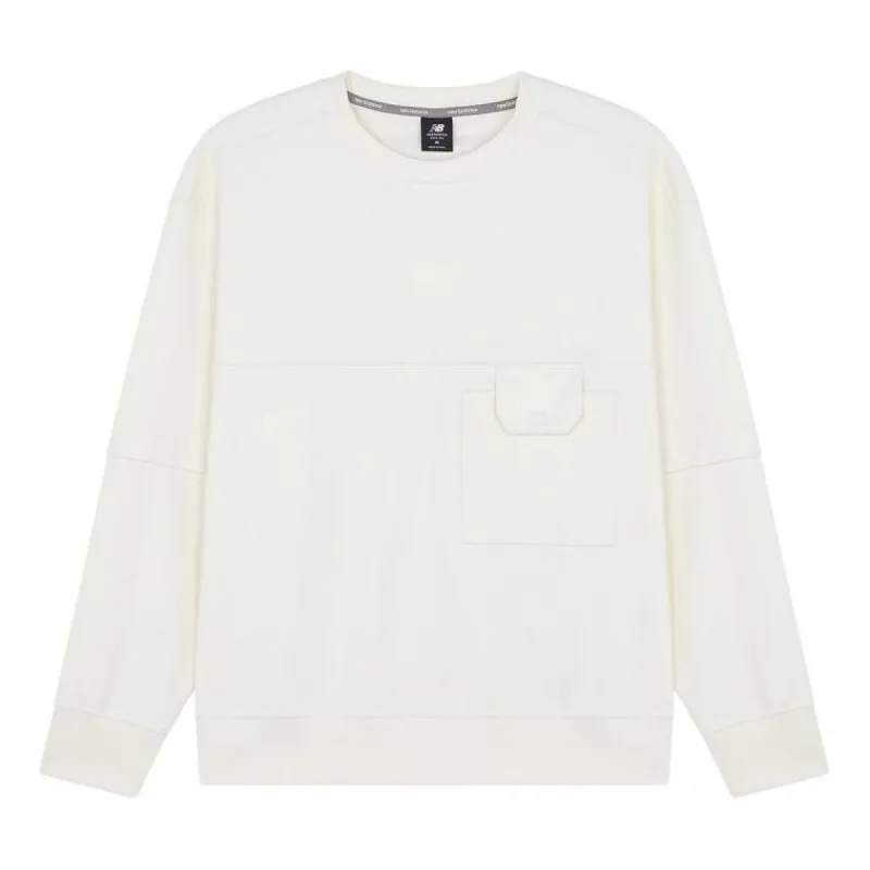 New Balance Casual Lifestyle Sweatshirt 'White' AMT21369-IV sold by KicksCrew
