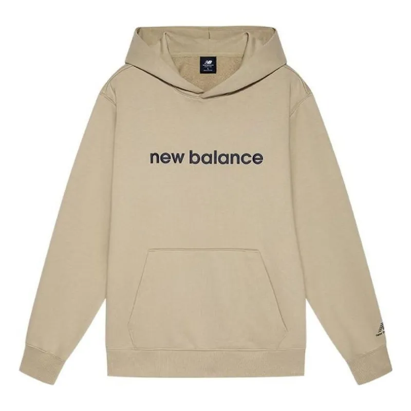 New Balance Logo Print Hoodie 'Beige' AMT21361-MS made by New Balance