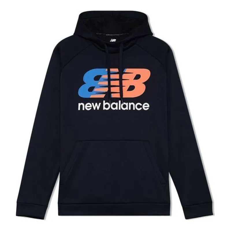 New Balance Tenacity Performance Hoodie 'Navy Orange' AMT21021-ECL sold by KicksCrew
