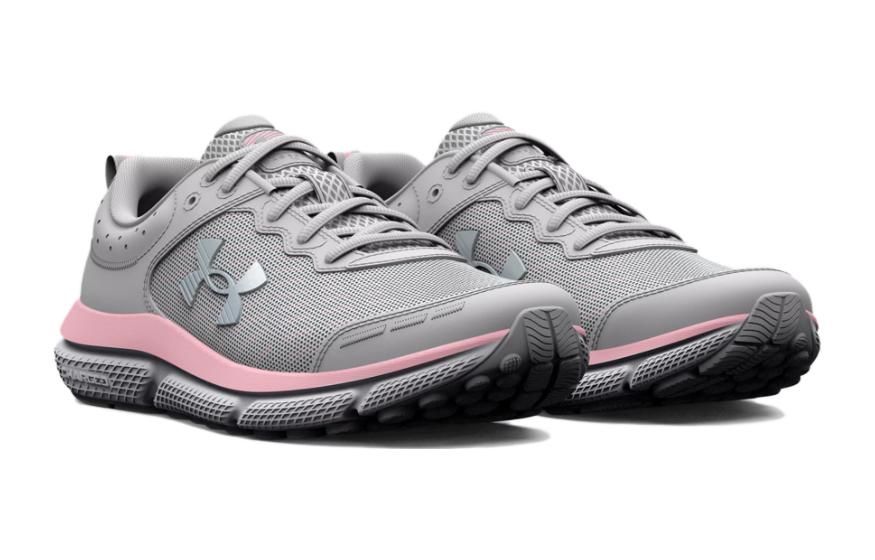 (GS) Under Armour Charged Assert 10 Running Shoes 'Grey Pink' 3026192-100 sold by KicksCrew product image thumbnail 3