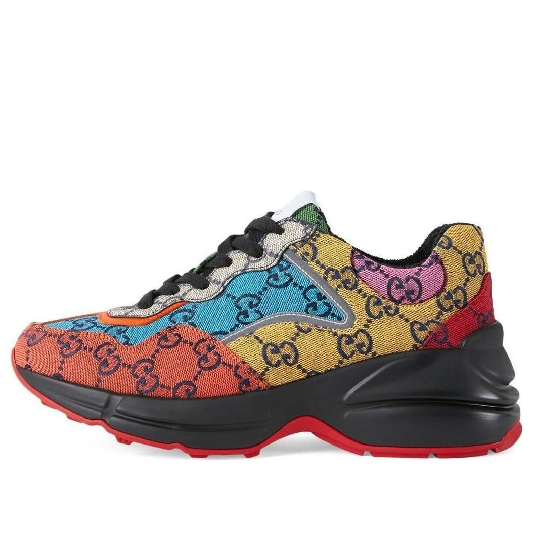 (WMNS) GUCCI Rhyton 'Multicolor Monogram' 663681-2UZK0-7072 sold by KicksCrew
