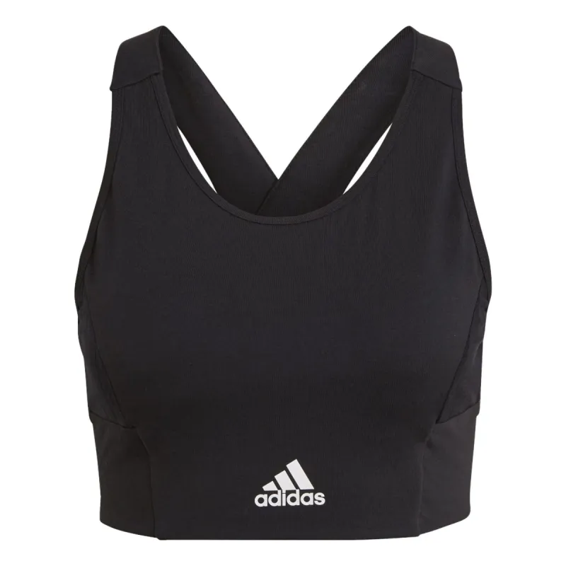 (WMNS) adidas Designed To Move AEROREADY Bra 'Black' GN8334 sold by KicksCrew