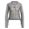 (WMNS) adidas Dance Long Sleeve T-Shirt 'Black White' JI9790 sold by KicksCrew