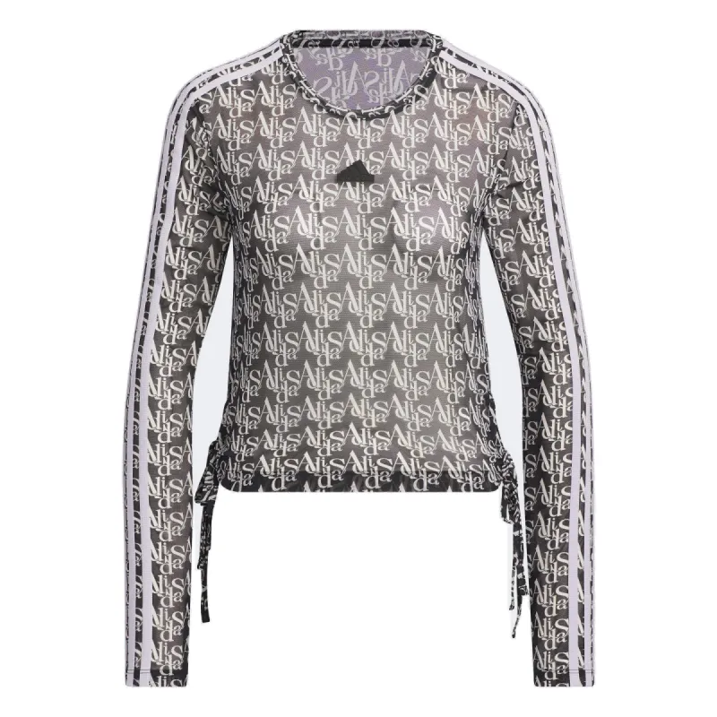(WMNS) adidas Dance Long Sleeve T-Shirt 'Black White' JI9790 sold by KicksCrew