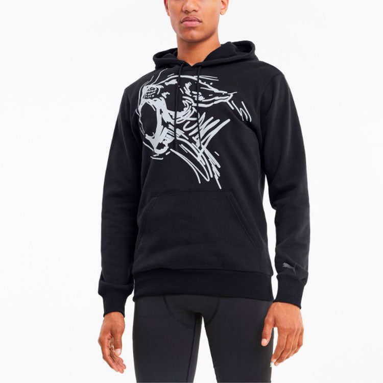 Puma Performance Graphic Training Hoodie 'Black' 519447-01 sold by KicksCrew product image thumbnail 4