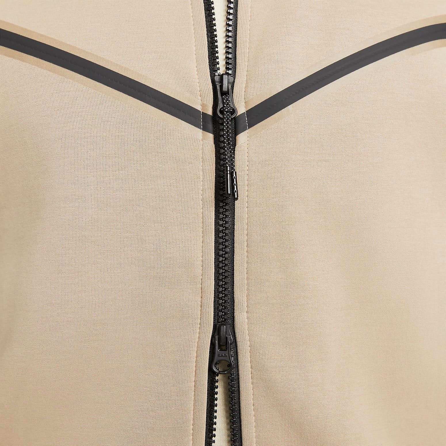 Nike Sportswear Tech Fleece Full-Zip Hoodie 'Khaki Black' CU4489-247 sold by KicksCrew product image thumbnail 3