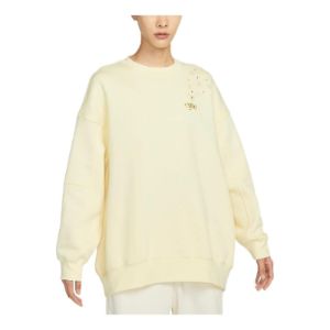(WMNS) Nike Sportswear Fleece Crew Sweatshirt 'Yellow' FB1918-744 sold by KicksCrew