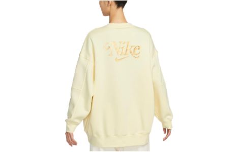 (WMNS) Nike Sportswear Fleece Crew Sweatshirt 'Yellow' FB1918-744 sold by KicksCrew
