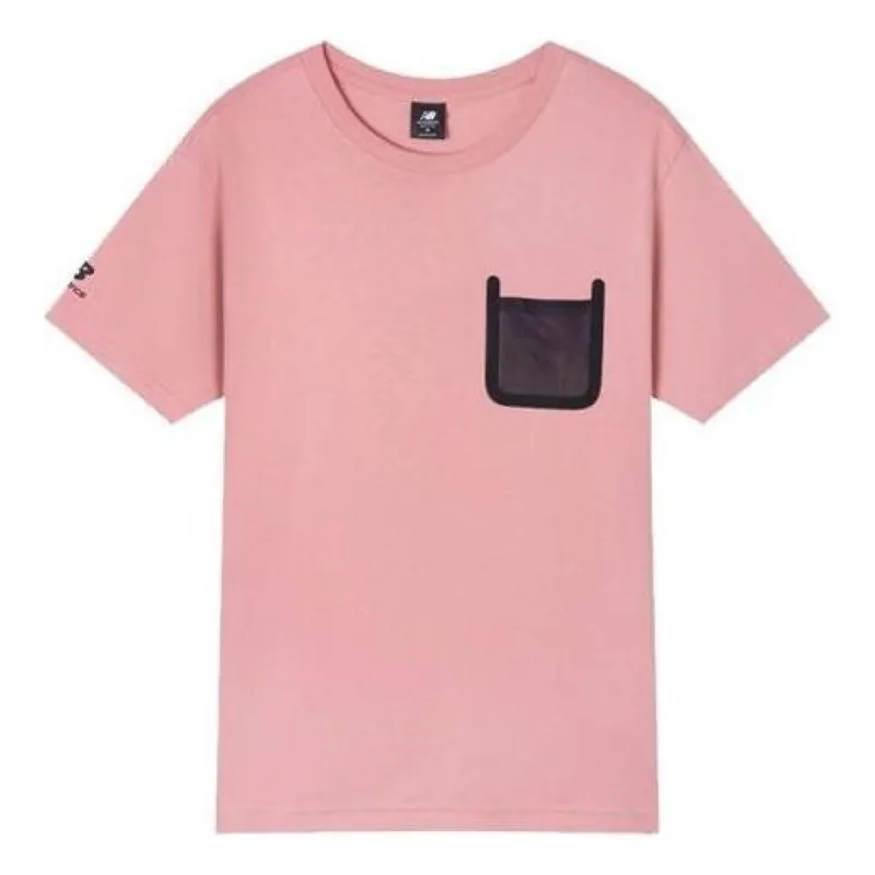 New Balance Crew Neck Tee 'Pink Black' AMT12395-CYK sold by KicksCrew