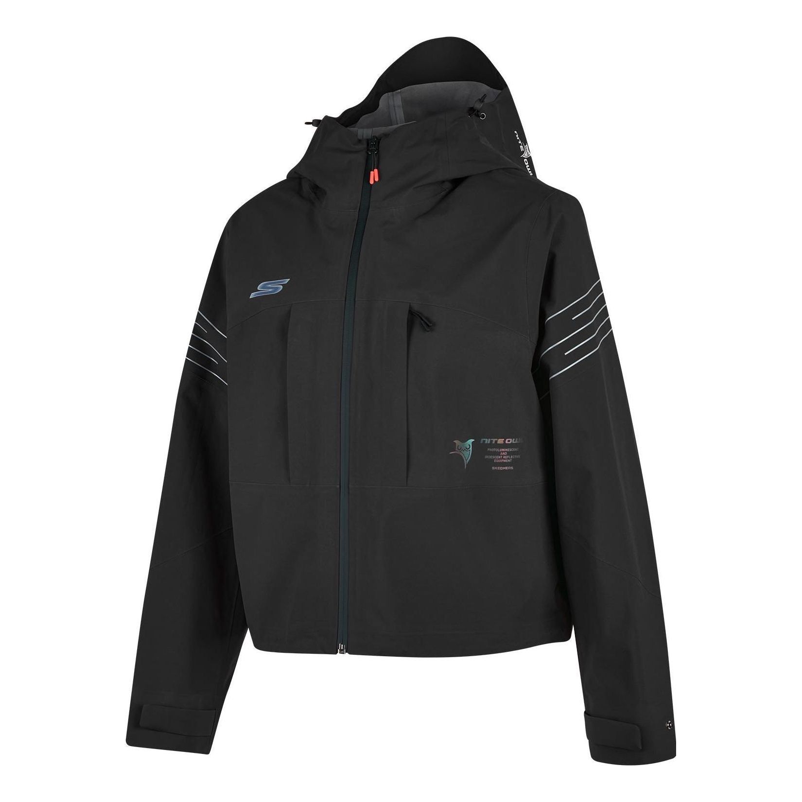 (WMNS) Skechers Sport Jacket 'Black White' P423W032-0018 sold by KicksCrew