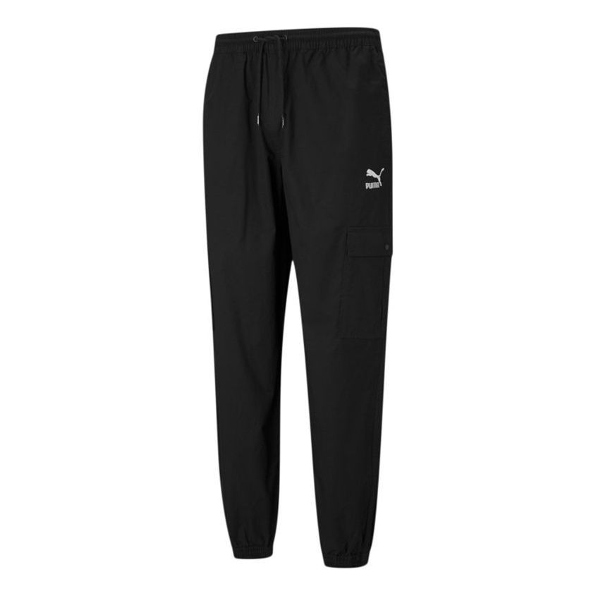 Puma Casual Sweatpants 'Black White' 531361-01 sold by KicksCrew