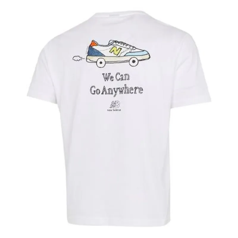 New Balance We Can Go Anywhere Tee 'White' AMT12342-WT sold by KicksCrew