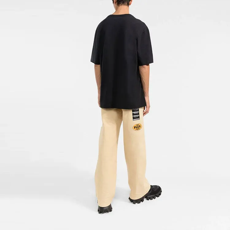 HERON PRESTON SS22 Heron Logo T-shirt 'Black' HMAA026C99JER00110011001 sold by KicksCrew product image thumbnail 3