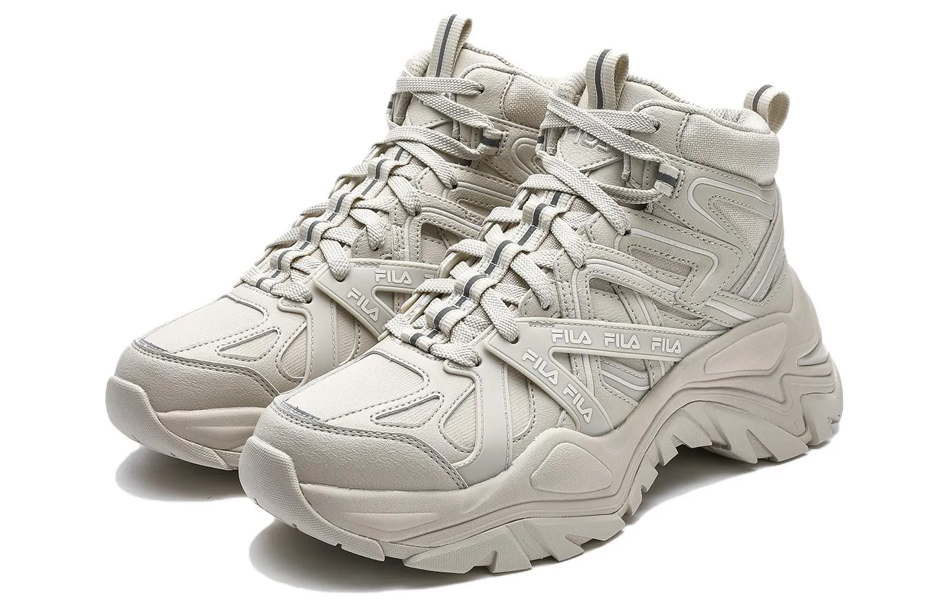 (WMNS) FILA Sofia 1S Mid Shoes 'Cream White' F12W341112FOM sold by KicksCrew product image thumbnail 2